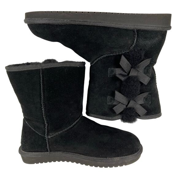 Koolabura by Ugg Womens Boots Suede Black  Victoria Short Winter Boots 9 - Picture 4 of 10